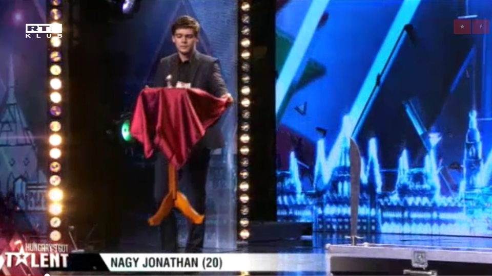 Négy igennel jutott tovább Nagy Jonathan a Hungary’s Got Talentben