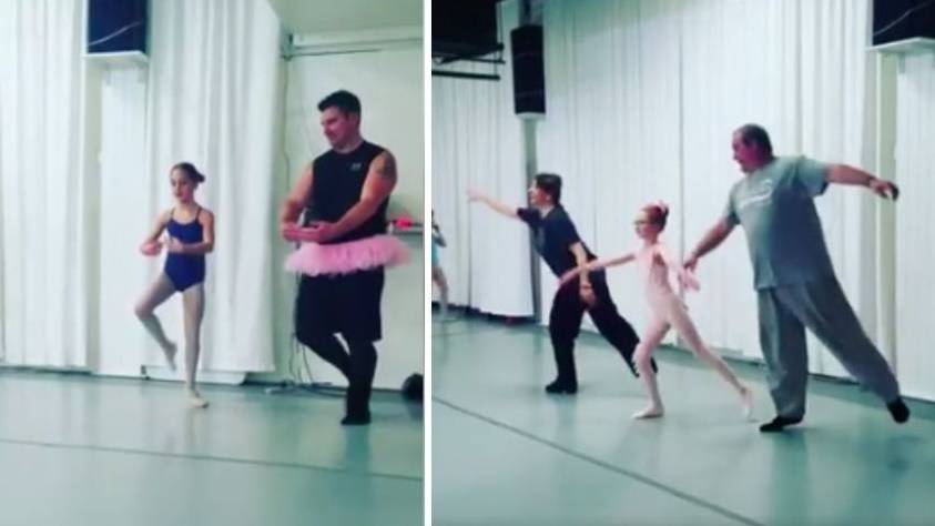 Ultracuki, ahogy ezek az apukák megpróbálnak a lányukkal balettozni